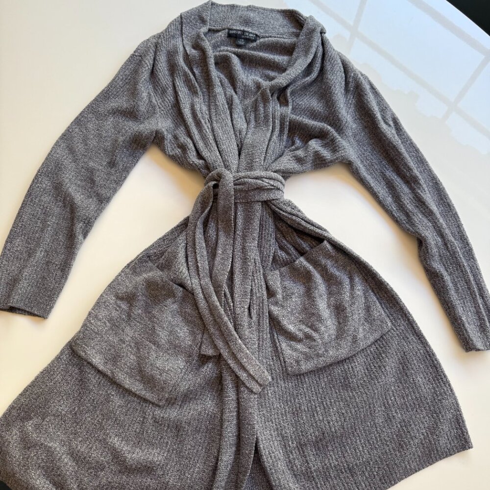 Barefoot Dreams Heathered Gray Robe - S/M